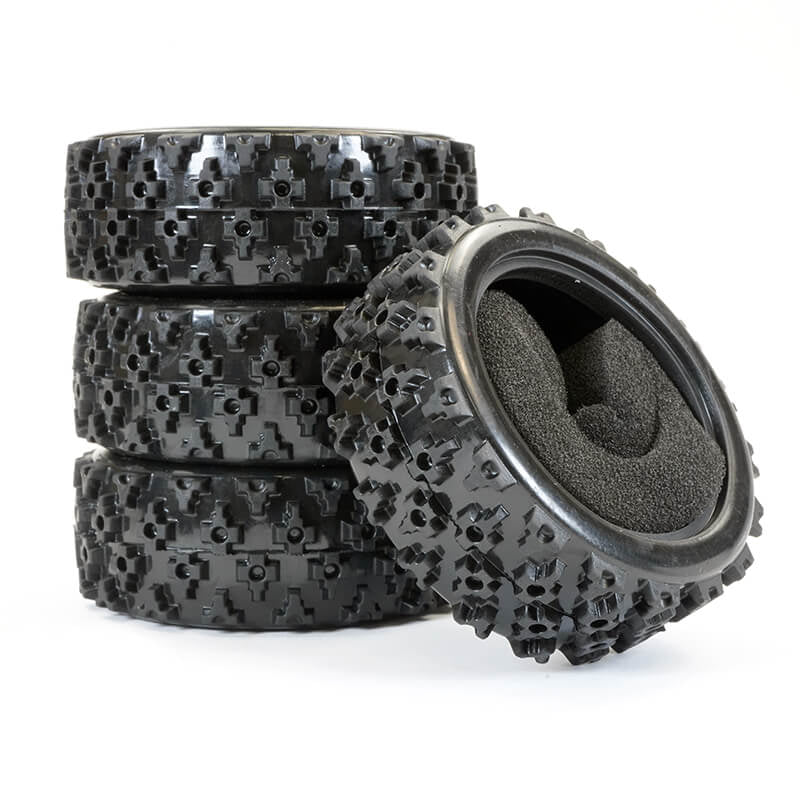 Fastrax Rally Block Tyre Set (4) with Foam Inserts FAST372