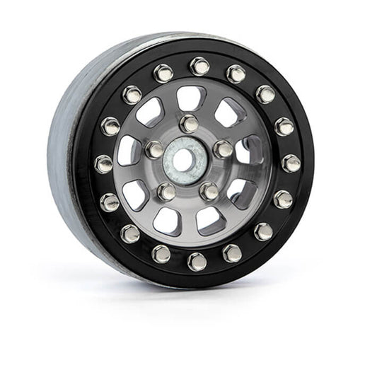 Gmade 1.9 Ar04 5-Lug Aluminium Beadlock Wheels (Silver) (2) GM70402
