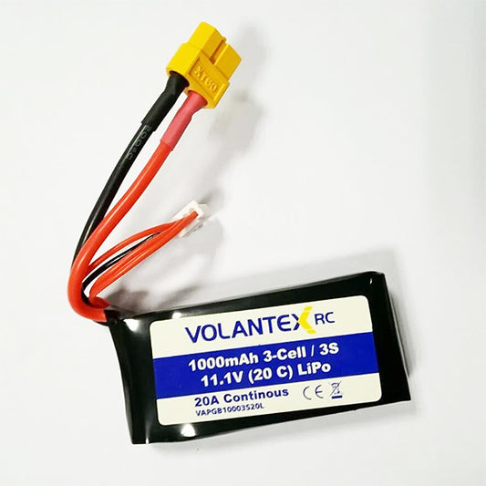 Volantex 11.1V 1000mAh LiPo XT60 Plug 797-3Bl V-PB3109