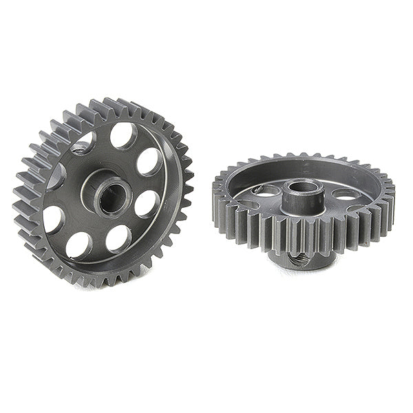 Corally 48 dp Pinion Short Hard Anodised Al7075 37 Teeth Shaft Dia. 3.17mm