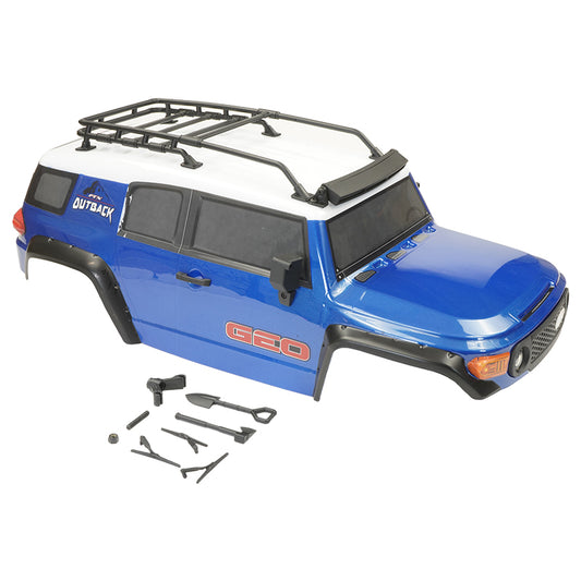 FTX Outback Geo 4X4 Assembled Body w/Accessories - Blue FTX9945B
