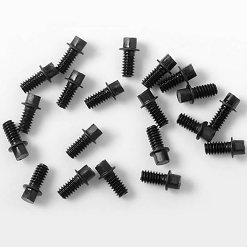 RC4WD Miniature Scale Hex Bolts (M2 X 4mm) (Black) Z-S1802