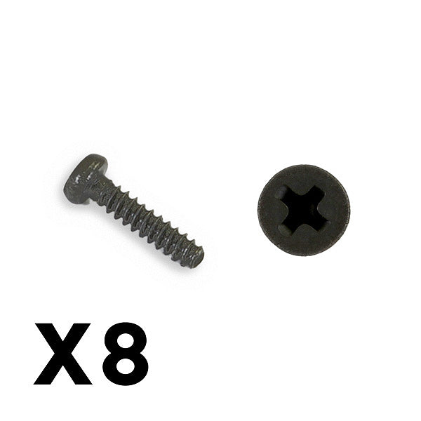 FTX Outback Mini 3.0 Round Head Self Tapping Screw 1.4X6 (8Pc) FTX8919