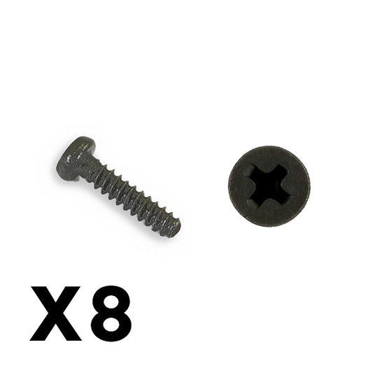 FTX Outback Mini 3.0 Round Head Self Tapping Screw 1.4X6 (8Pc) FTX8919