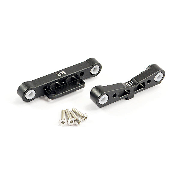 Fastrax Arrma Rear Alu Lower Sus. Mounts-Kra/Out/Sen/Typ - Black FTAR008BK