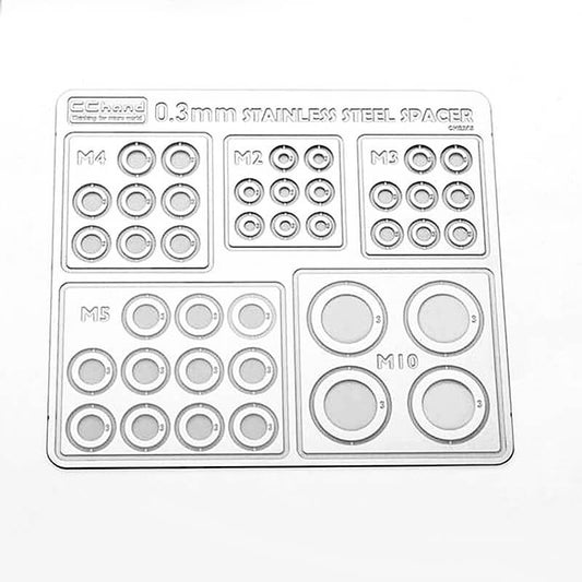 RC4WD Stainless Steel 0.3mm Spacers Assortment
