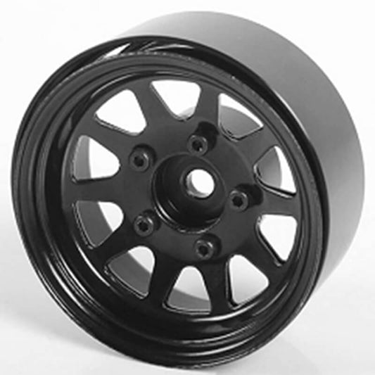 RC4WD Oem Stamped Steel 1.55" Beadlock Wheels (Black) Z-W0262