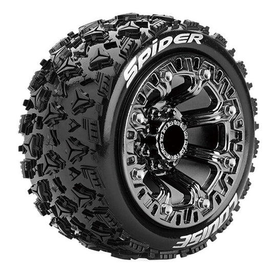 Louise RC St-Spider 1/16 Soft Spoke Black Chrome TRX 1:16 E L-T3200SBC