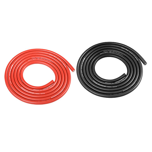 Corally Ultra V+ Silicone Wire Super Flexible Black and Red 14AWG 1018/0.05 Strands Od 3.5mm 2X 1M