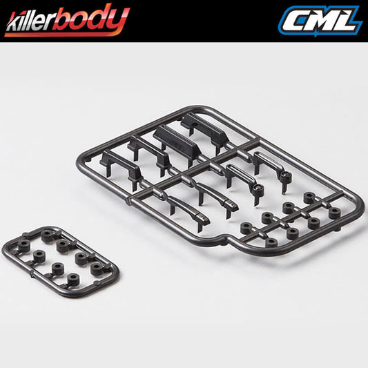 Killerbody Black Plastic Door Handle 1:10 Scale KB48236