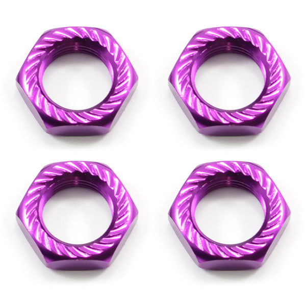 Fastrax 17mm X 1.0 Purple Serrated Wheel Nuts (4pcs) FAST925P