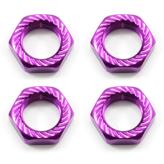Fastrax 17mm X 1.0 Purple Serrated Wheel Nuts (4pcs) FAST925P