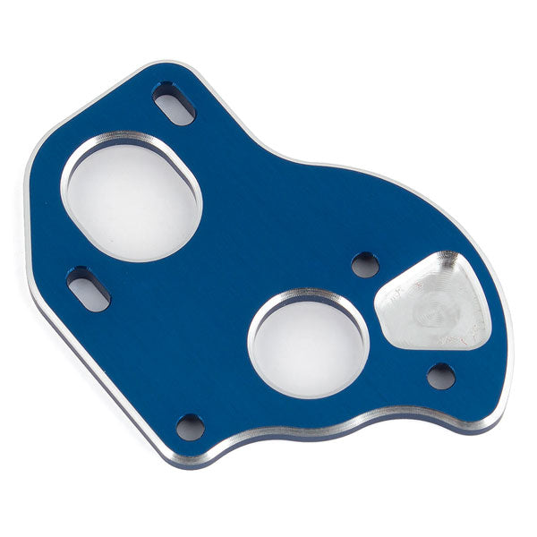 Team Associated B6.1 Laydown Motor Plate Blue Aluminum AS91795