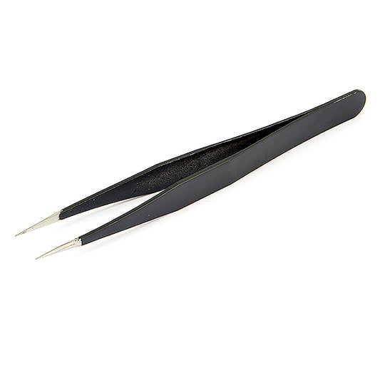 Centro Straight Black Tweezers C0519S