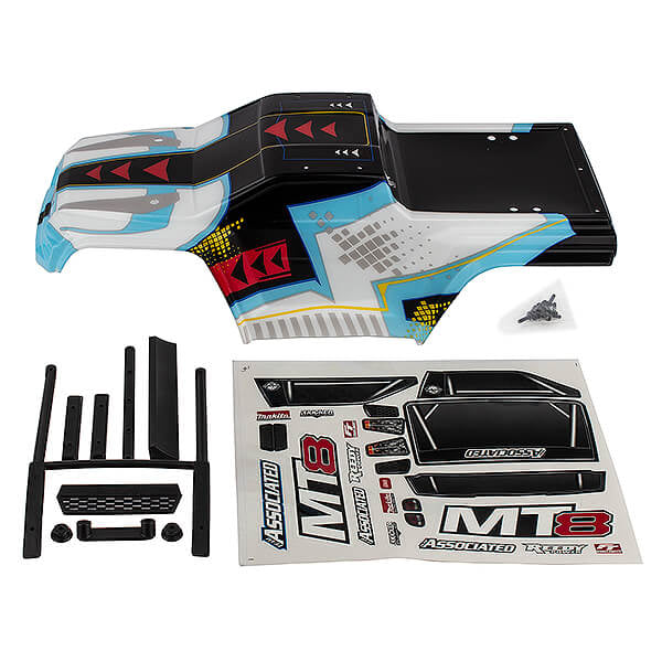 Team Associated Rival MT8 Body Set, Painted AS25921