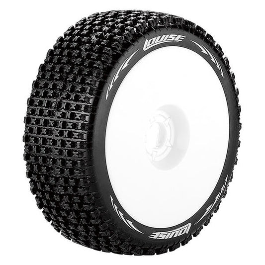 Louise RC B-Pirate 1:8 Fr/Rr Soft Hex 17mm White L-T3126SW