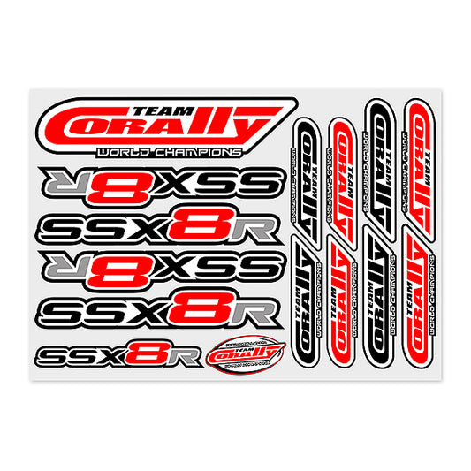 Corally Stickersheet SSX8R Precut 210X148mm 1pc