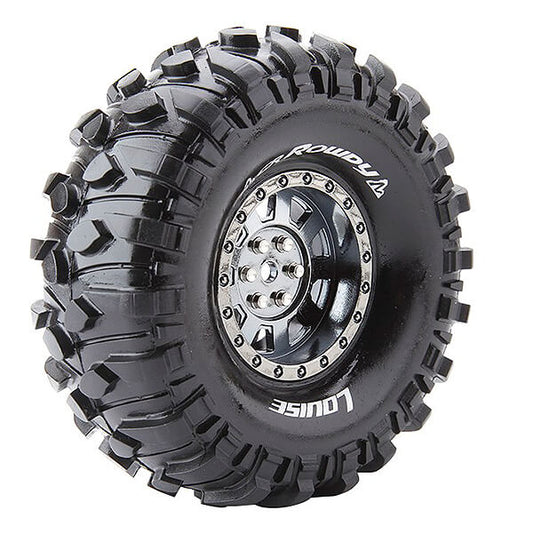 Louise RC Cr-Rowdy 1:10 Super Soft Black Chrome Hex 12mm L-T3233VBC