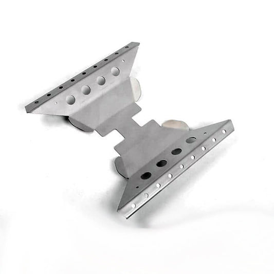 RC4WD Oxer Transfer Case Guard for Axial Capra 1.9 Unlimited Trail Buggy (Silver)