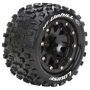 Louise RC MT-Uphill 1:10 Soft Bead-Lock/1/2 Offset Hex 12mm Black L-T3309SBH