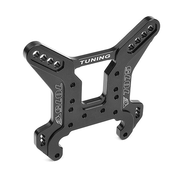 Corally Shock Tower Rear Swiss 7075 T6 5mm Hard Black C-00180-423