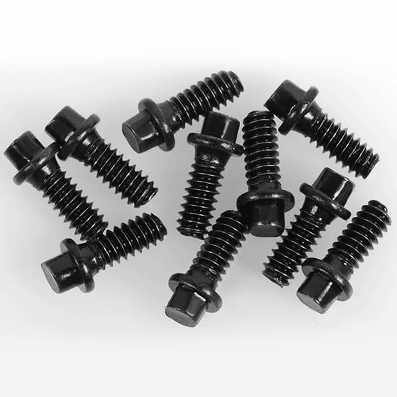 RC4WD Miniature Scale Hex Bolts (M1.6 X 4mm) (Black) Z-S1614