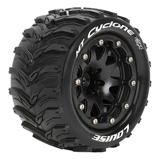 Louise RC MT-Cyclone 1:10 Soft Bead-Lock/0 Offset Hex 12mm Black L-T3310SB