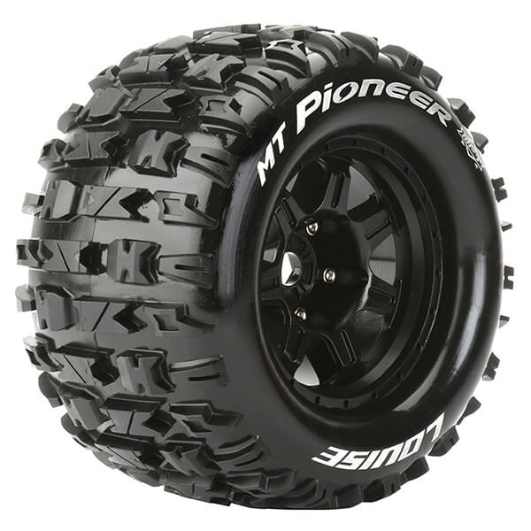 Louise RC MT-Pioneer 1:8 Sport 0" Offset Hex 17mm Black L-T3321B