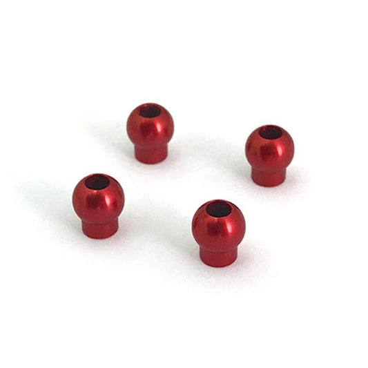 Gmade Aluminium Shock Upper Ball 6.8X7.6mm Red (4) GM0020098