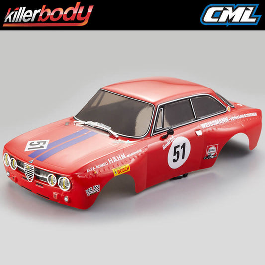 Killerbody Alfa Romeo 2000 GTam 190mm Finished Body Red KB48251R