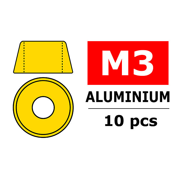 Corally Aluminium Washer for M3 Socket Head Screws O C-3214-30-0