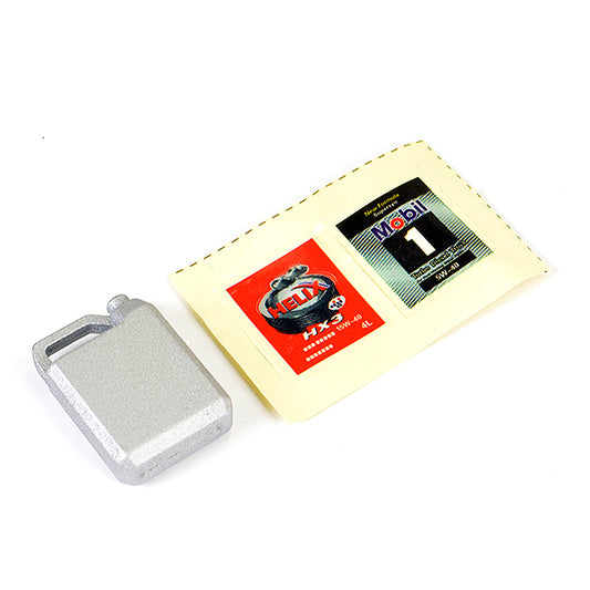 Fastrax Metal Engine Oil Can - Silver FAST2337S