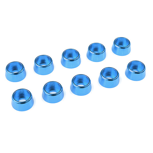 Corally Aluminium Washer for M4 Socket Head Screws Od=10mm Blue 10Pcs C-31284