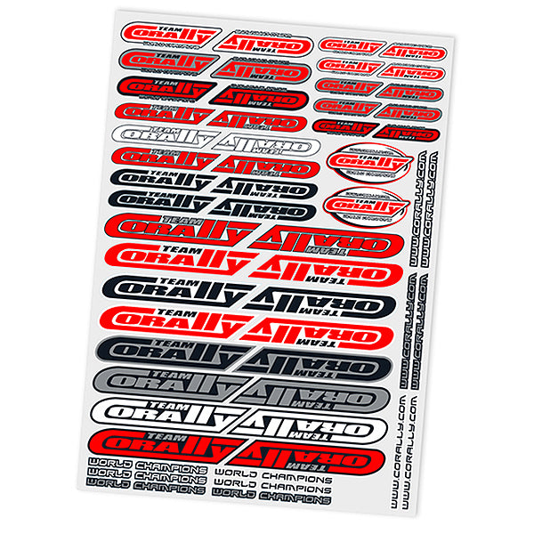 Corally Sponsor Sticker Sheet A4 Non Cut