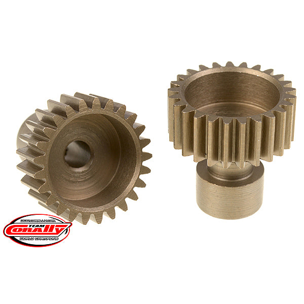 Corally 48 dp Pinion Long Boss Hardened Steel 25 Teeth Dia. 3.17mm