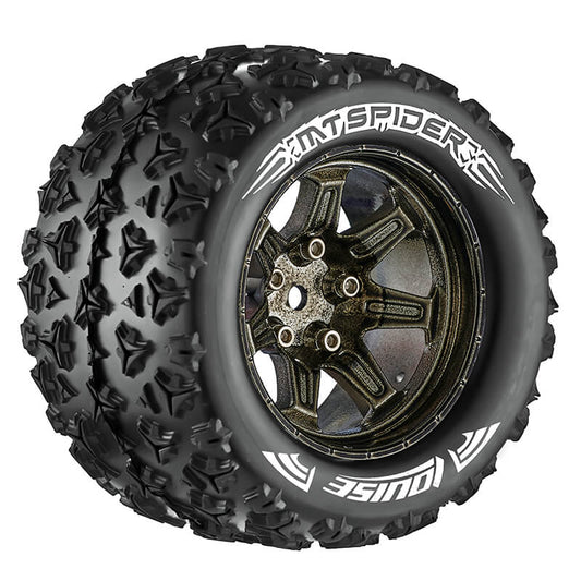 Louise RC MT-Spider 1:10 Soft Hex 14mm Black Chrome Arrma G L-T3203SBCM
