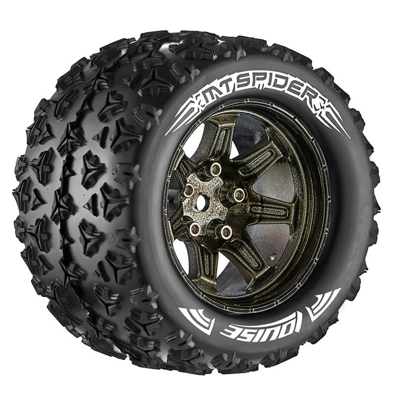 Louise RC MT-Spider 1:10 Soft Hex 14mm Black Chrome Arrma G L-T3203SBCM