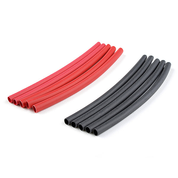 Corally Shrink Tubing 2.4mm Red + Black 10pcs