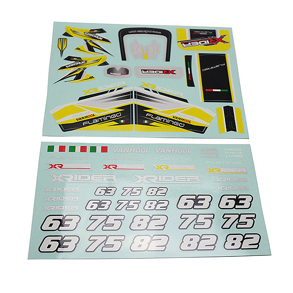 X-Rider Flamingo Sticker Yellow XR-FG8044YL