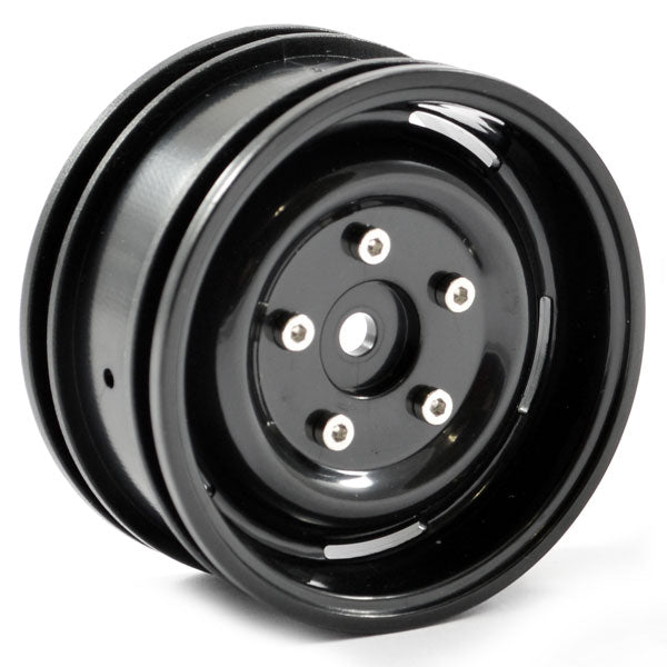 FTX Outback Steel Look Lug Wheel (2) - Black FTX8171B