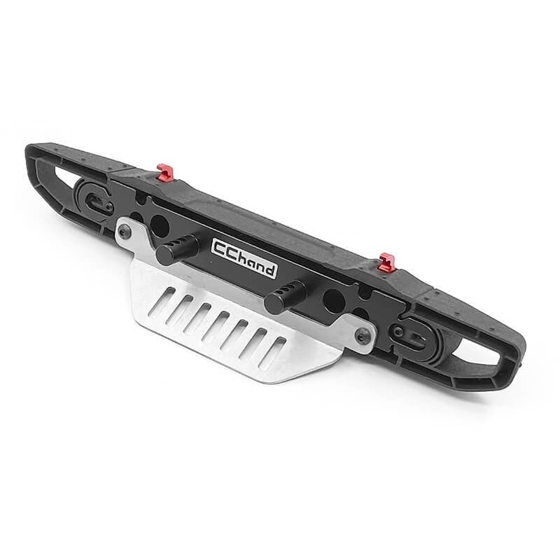 RC4WD Oem Wide Front Bumper w/License Plate Holder + Steering Guard for Axial 1:10 SCX10 III Jeep (