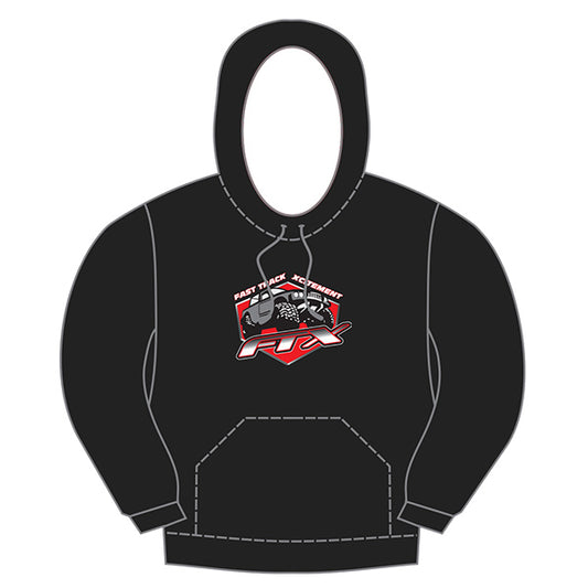 FTX Badge Logo Brand Pullover Hoodie Black - Large FTX0004L