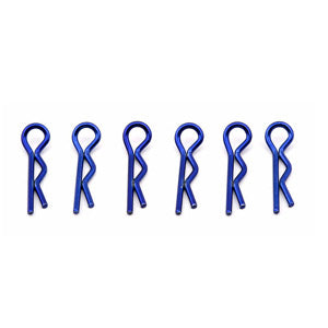 Team Associated Factory Team Body Clips Metallic Blue AS1736