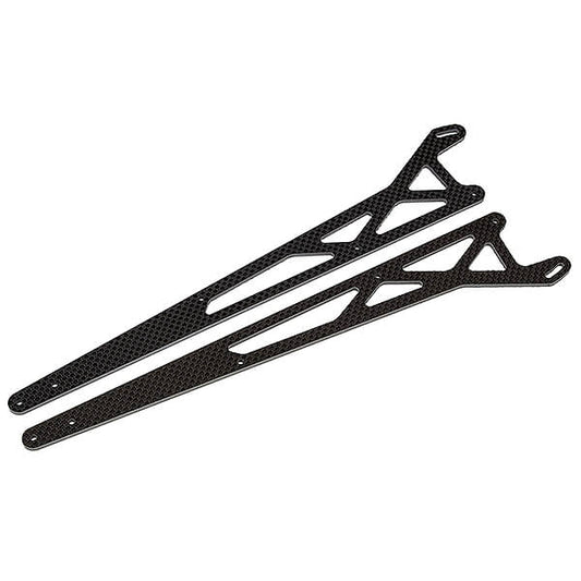 Team Associated DR10M Ft Wheelie Bar Arms, Carbon Fibre AS72085