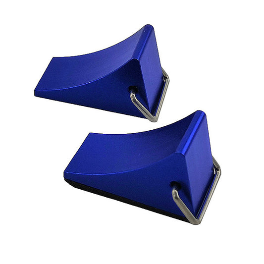 Fastrax Wheel Chock Set (2Pc) - Blue FAST2381B