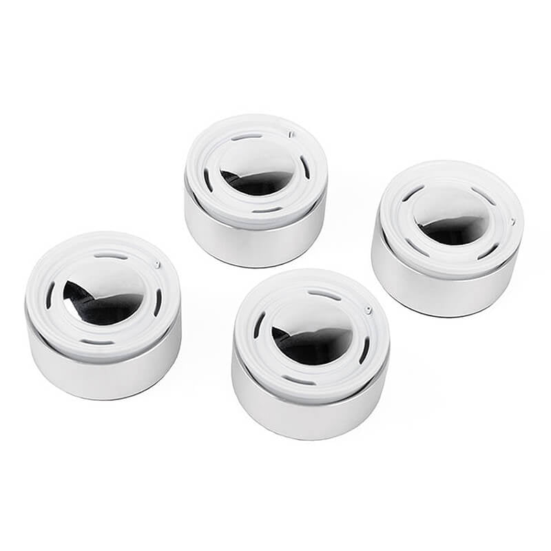 RC4WD Analog 1.9'' Aluminum Cap Wheels (White)