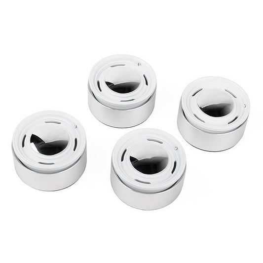 RC4WD Analog 1.9'' Aluminum Cap Wheels (White)