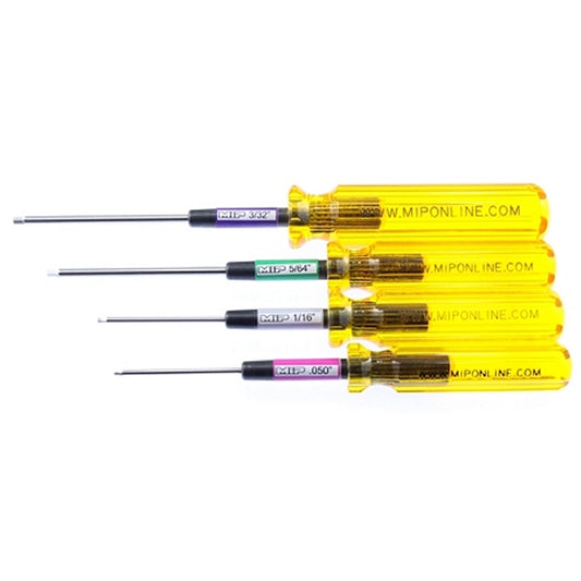 MIP Hex Driver Wrench Set, Sae Standard (4) .050", 1/16", 5/64", & 3/32 MIP9501