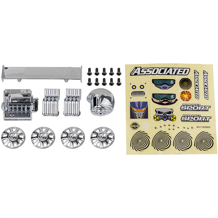 Team Associated Nano Sport Race Pack Chrome AS21618