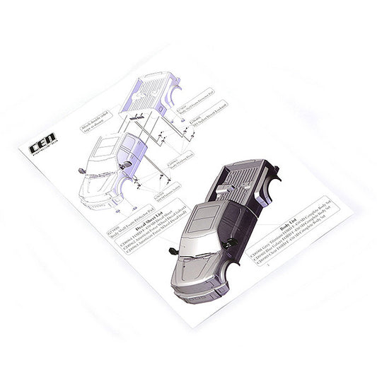 CEN Racing Ford F-450 Sd Truck Bed (Clear, Bed Only) CEN-CD0931